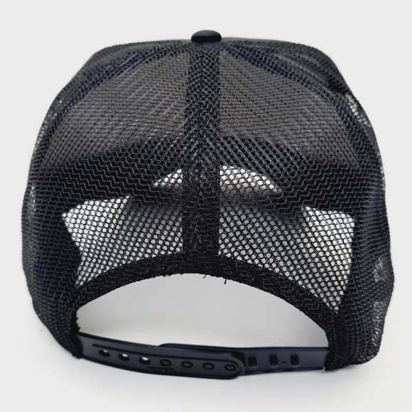 California Punk Rock Black Flag Foam Mesh Snapback Trucker Hat Cap Black HTV - Picture 5 of 5